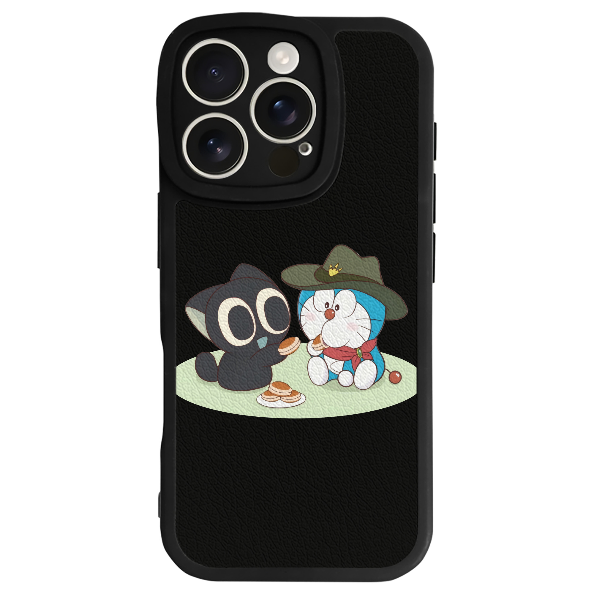 （画像用） ドラえもん Doraemon 【iPhone 16シリーズ対応】シリコンスマホケース（レザー調） 材質：シリコン